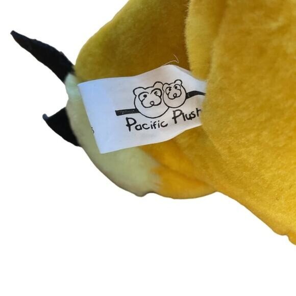 Yellow Dinosaur Plush Toy By Pacific Plush - Picture 2 of 5